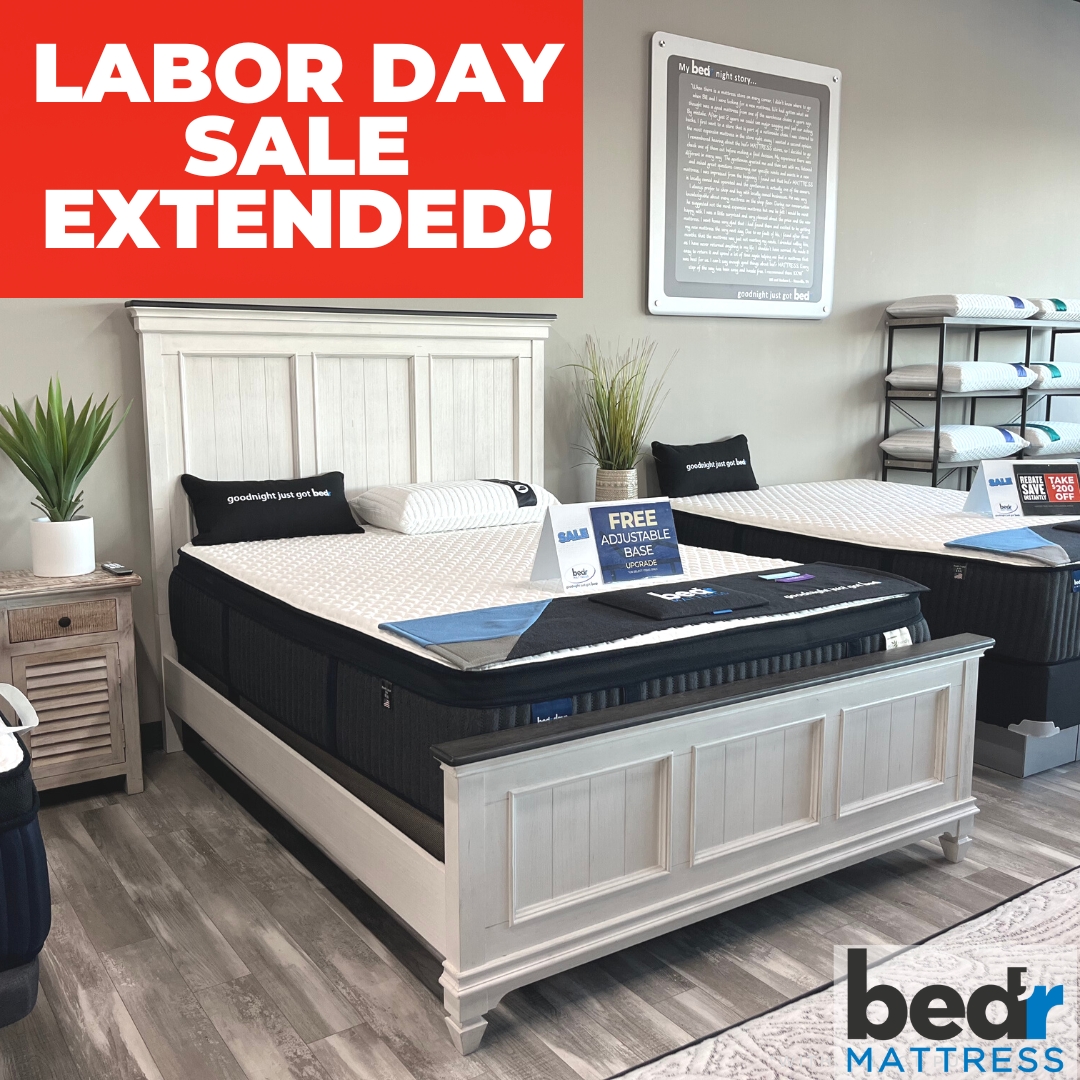 BedrMattress's tweet image. Shop now to save up to $1499 with Free Adjustable Base upgrades!

Plus, get 24 mo 0% Interest Financing and pay as little as $63/month for your new mattress (subject to credit approval)

#adjustablebase #mattresssale #shoplocal #shopbedr

Select models &amp;amp; purchases only.