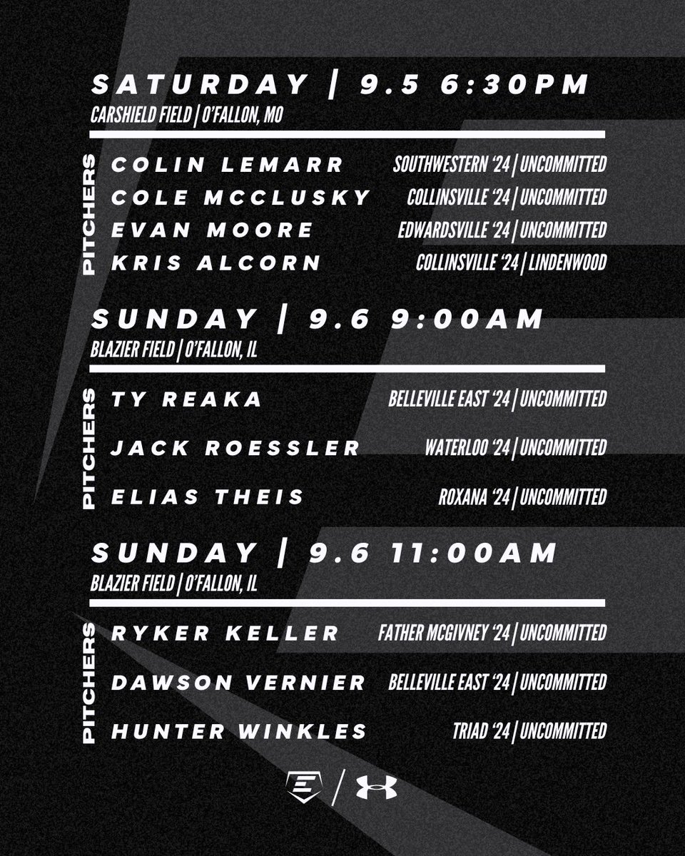 🚨Weekend Rotation🚨

2024s are back in action this weekend in STL for the <a href="/Play9Sports/">Play9Sports</a> Elite Series!

#winitright