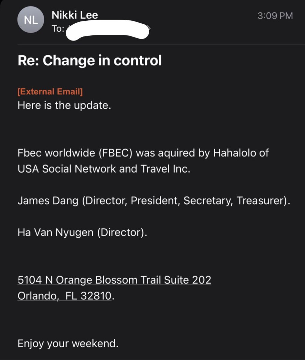naticoineth's tweet photo. $FBEC People need to trust my dd when I said it. I don’t pump bs or lies ok? Merger is imminent and they bought this office building in Florida for a whooping $3.2 millions. This gonna break penny #OTCMarket 🐘🚀 https://t.co/y2vzgCEYkb