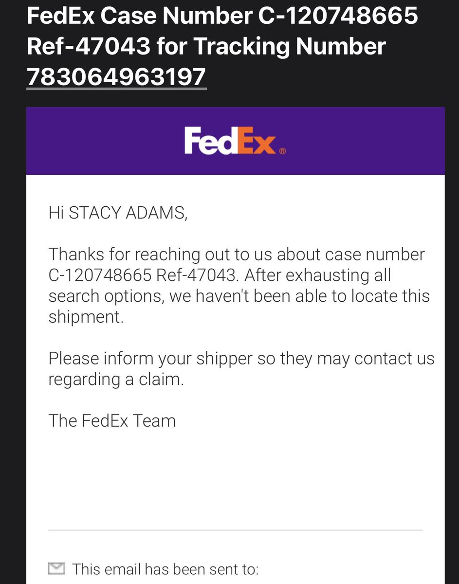 2DBeachGirl's tweet photo. @NinjaKitchen proof that fedex lost my order https://t.co/zL37INBqyb