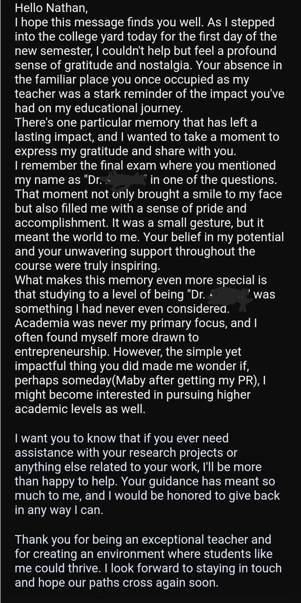 Nathan Reis (@nathanreis_8) on Twitter photo Emails like these are why I love what I do. Emails like these are why I love what I do.