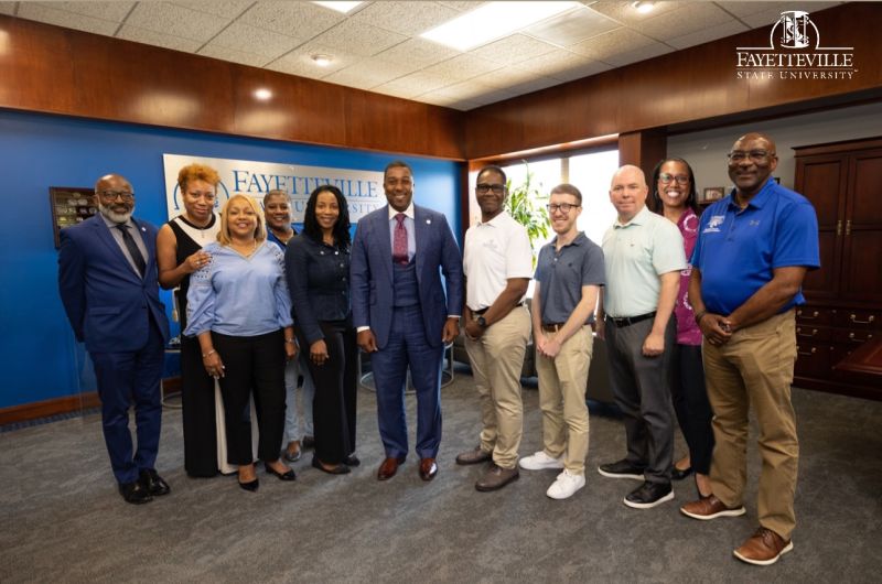 Thank you to the representatives from USAID for spending three days with us!

Staff from USAID had the opportunity to connect with students, participate in a hiring fair, and provide information on international development work.
#uncfsu  #BroncoPride #FayettevilleState #USAID