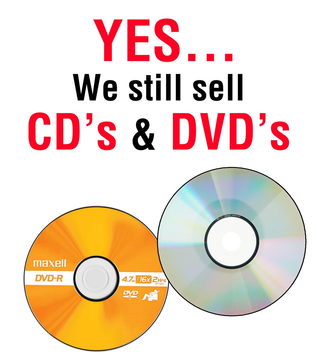 Yes... Maxell still sells CD's and DVD's! ✨ Along with accessories 😎 I hope this makes your day!

Amazon Page 💿 : amazon.com/stores/page/70…

#technews #tech #technology #maxell #amazon