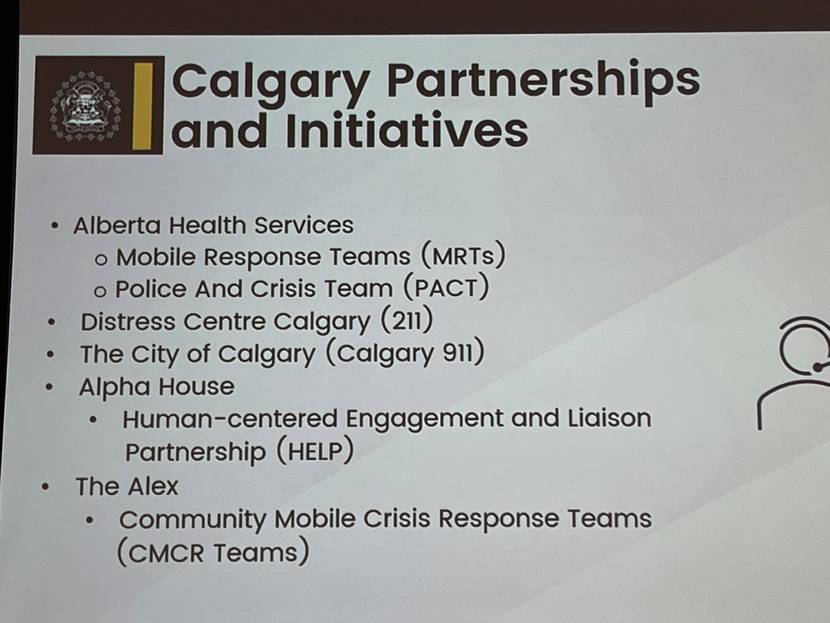 Honoured to present at @CPS_Commission Police Summit today on behalf of @TheAlexCHC alongside our partners in community @CalgaryPolice @Distress_Centre on the Community Mobile Crisis team, an alternative response to folk’s experiencing mental health crisis