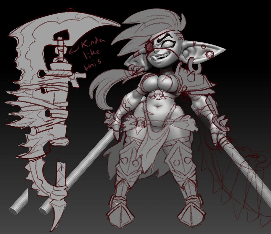 First WIP for October Goblin Bandit Boss