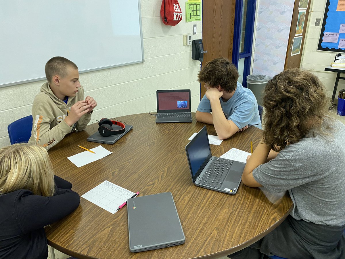 acoppGL's tweet image. 8th graders had a choice and researched a topic related to one of the upcoming short stories, then presented their findings in small groups. Built prior knowledge for all. Reading, writing, speaking with purpose with choice  #gogulllake