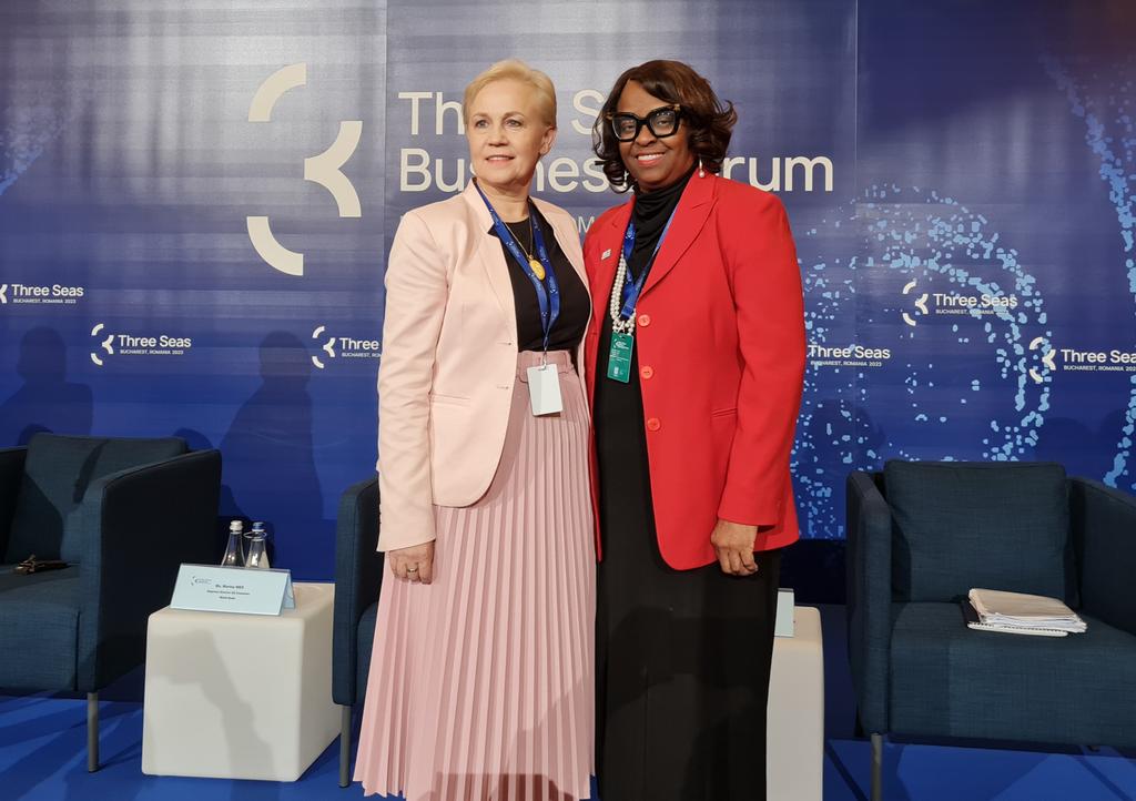 EXIMChair's tweet photo. Great conversation with @BGK_pl President &amp; #3SIIF Chair @BDaszynska while at @3seaseu about the importance of fostering the EU-Transatlantic partnership to drive economic prosperity, specifically in energy &amp; infrastructure, for all the #3SeasInitiative participating countries. https://t.co/XoiNTXNdaK