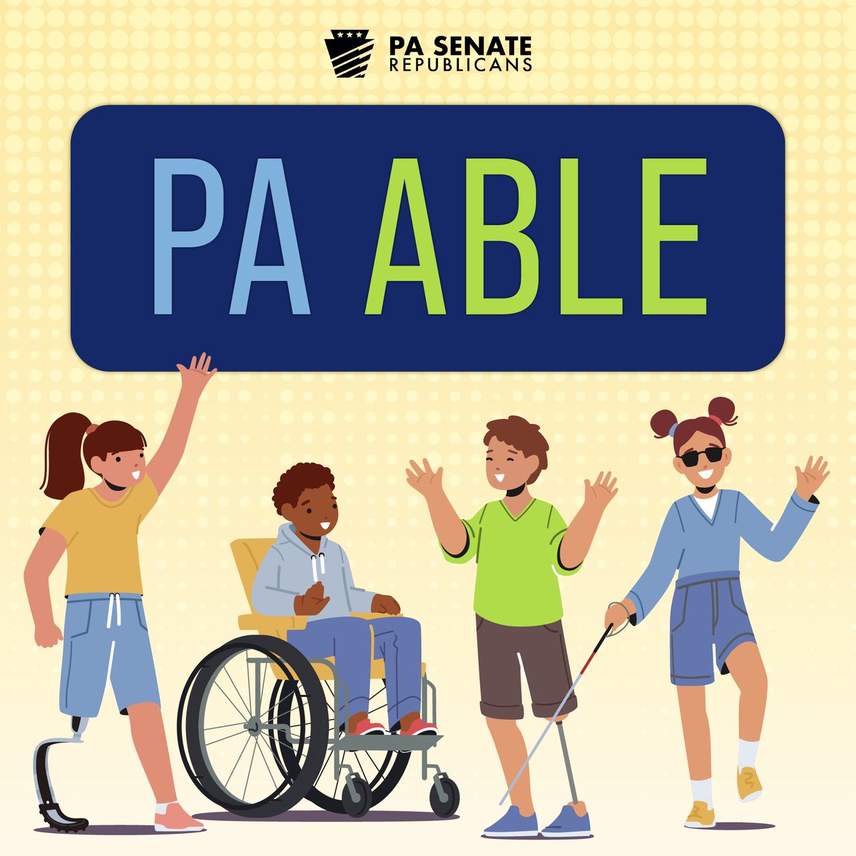 SenElderVogelJr's tweet photo. Pennsylvanians with qualified #disabilities and their families have a tax-free way to save for disability-related expenses, while maintaining other assistance, with a #PaABLE account from @PATreasurer . https://t.co/4j7RAJ7B5g https://t.co/uFAQIIogHb