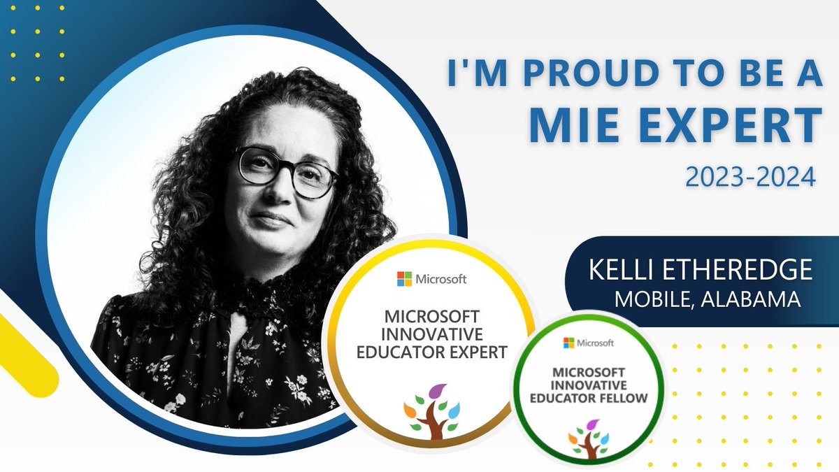 I am honored to be part of the amazing #MIEExpert group and to lead as a #GulfCoastMIEE Fellow! I have 11 years learning from and growing with the best #PLN Thanks @MicrosoftEDU @MIEE_Flopsie #MicrosoftEDU