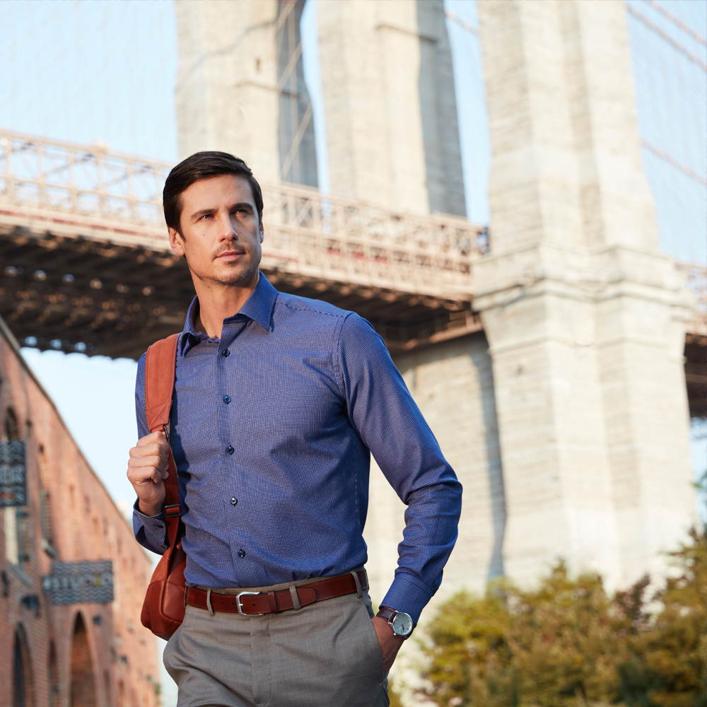 daviddonahue's tweet photo. You can’t go wrong with the Navy Micro Check – A solid look for the workweek #daviddonahuemenswear https://t.co/InxVW19Sja
