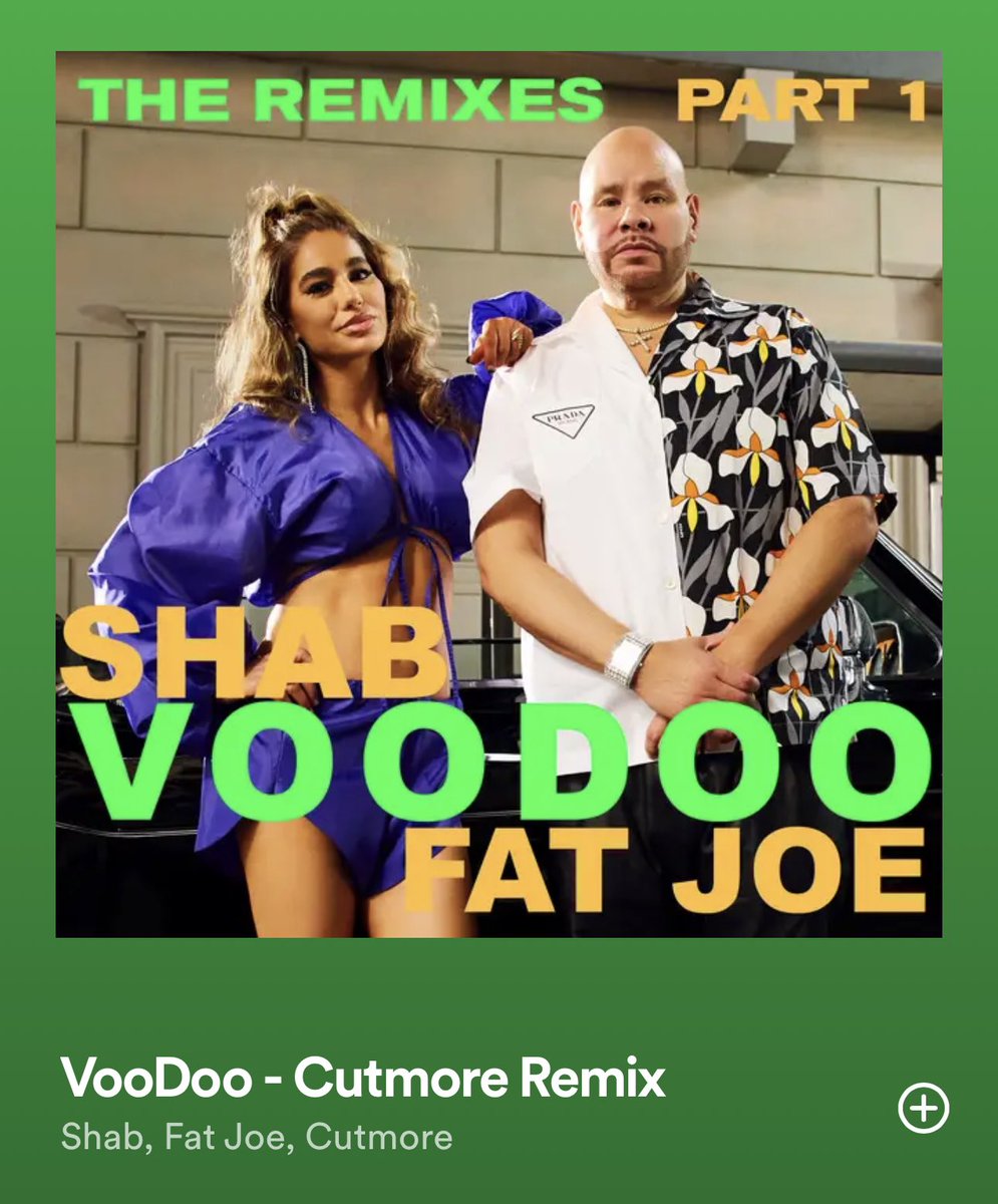 Brand new official remix just released for @Shabmusic_ and the legendary @fatjoe reworking his iconic track ‘Lean Back’ for 2023 ! 🕺🏽💃🏼#shab #fatjoe #voodoo #cutmore #remix