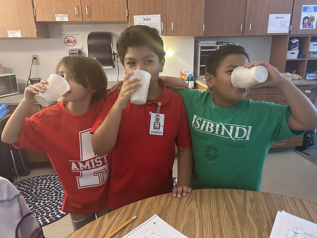lyannemiller's tweet image. explored the 3 states of matter while enjoying root beer floats #solidliquidgas @CFBISD @goodgatorsib