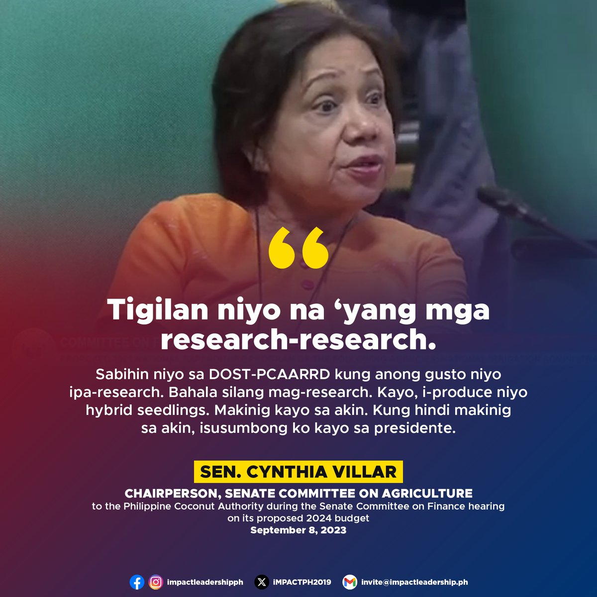 JerryGracio's tweet image. Ito na naman tayo. Bakit ba galít na galít si Cynthia Villar sa research? Bakit ba kasi ibinoboto ninyo ang matapobreng ito?  

📷@iMPACTPH2019