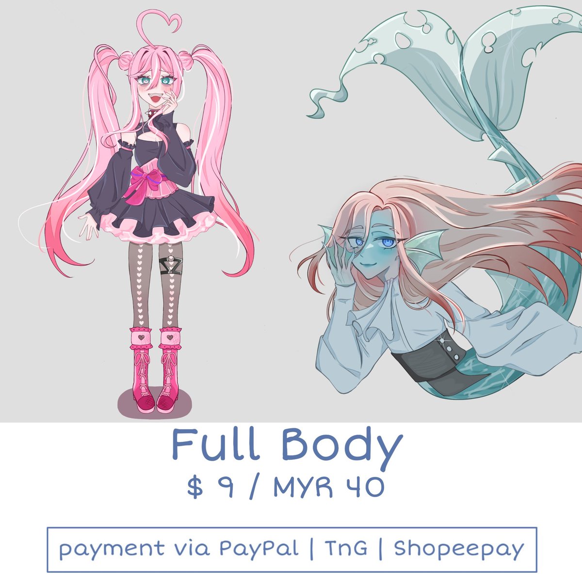 rairaiev's tweet photo. MY COMMISSION SHEET!!!

★ Payment; PayPal, TnG, ShoPeepay 
★ Dm me for comms! https://t.co/YWMNZkPc7A