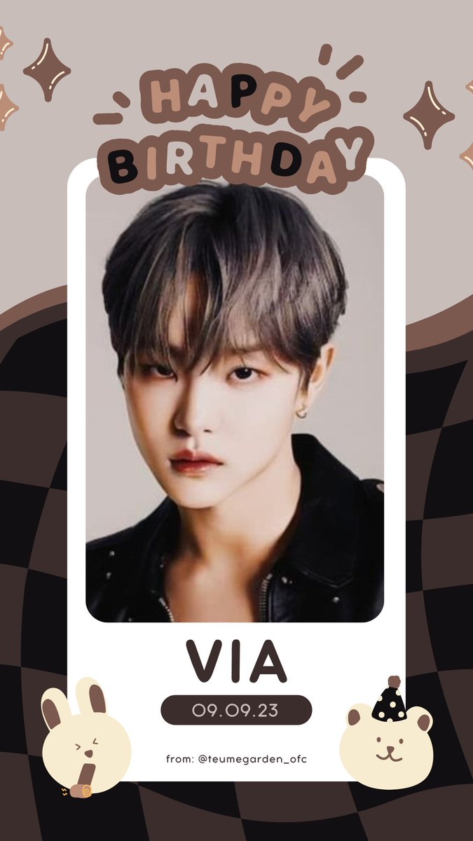 HAPPY BIRTHDAY VIA!!!

@jaehoonvia

#TGCELEBRATES
#TEUMEGARDEN 
#VIADAY