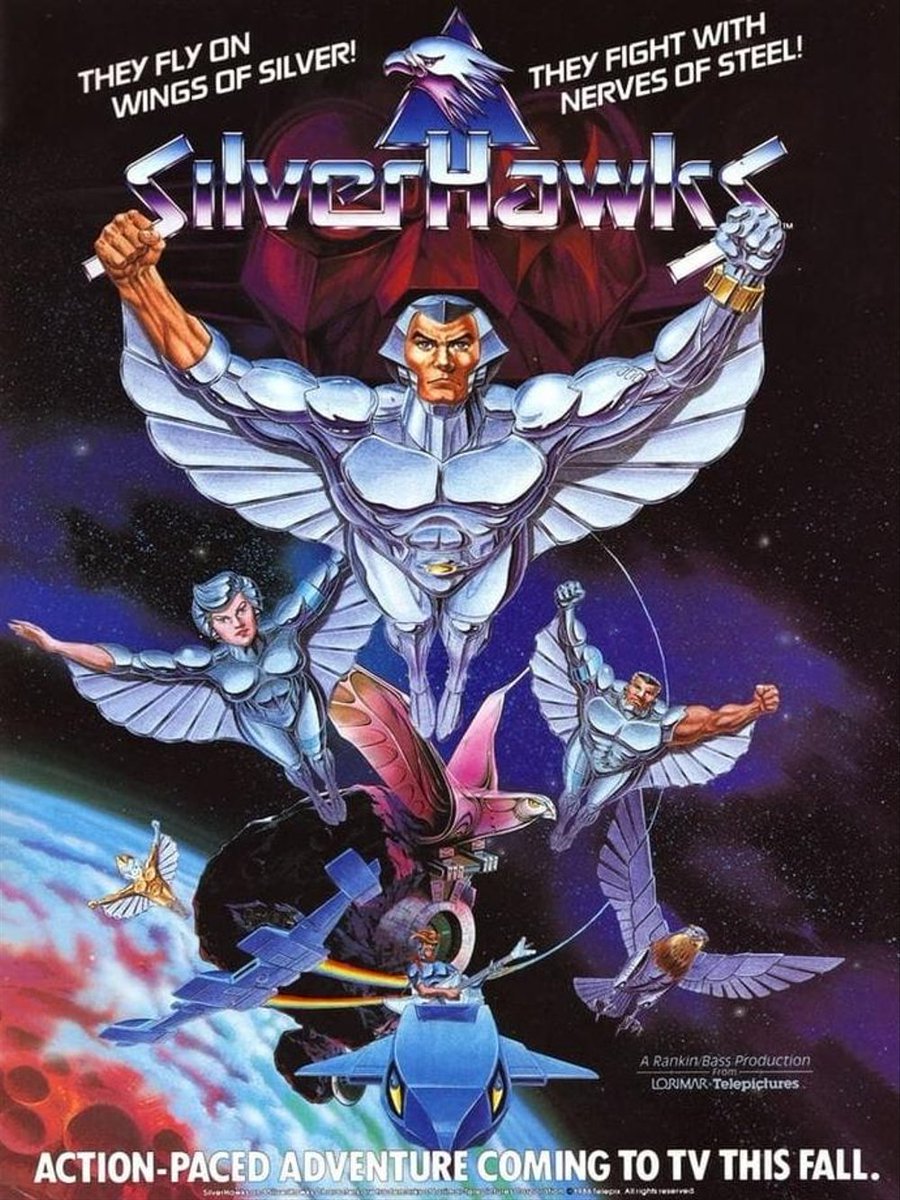 WeGeekGirls's tweet photo. ‘SilverHawks’ first premiered on this day 37 years ago! (September 8, 1986) 

#BobMcFadden #PeterNewman #LarryKenney #PeteCannarozzi #MaggieWheeler #EarlHammond #DougPreis #AdolphCaesar #80sTV https://t.co/NbTxp3XN1p
