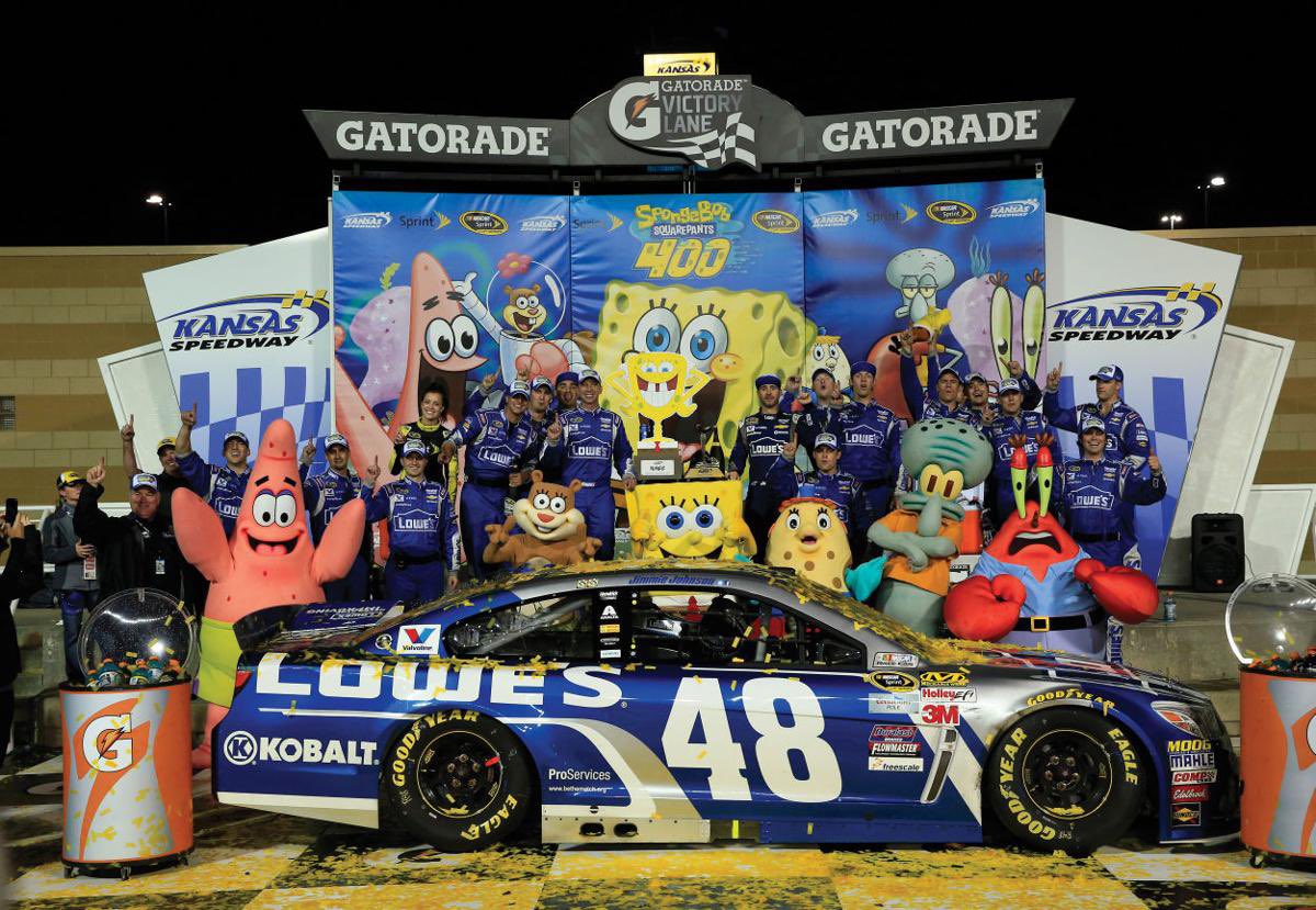 nascarcasm's tweet image. Never forget that @kansasspeedway was where the greatest Victory Lane photo in motorsports history was taken. It's not even close. #NASCAR