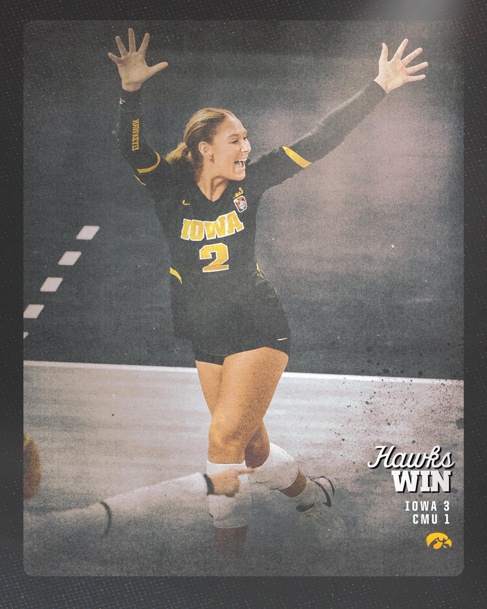 W for the Home Team. 🖤

#Hawkeyes