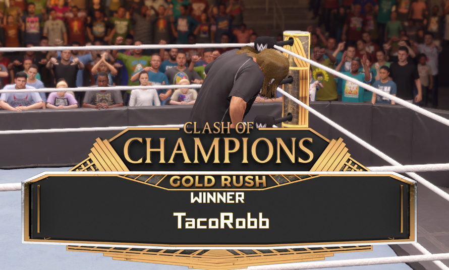 TacoRobb's tweet photo. #TEW 

After what it felt like the LONGEST Royal Rumble, @TacoRobb becomes victorious eliminating 8 men!
------------
#Twitch #Smackdown #WWETwitch https://t.co/DlKvYeRbG4