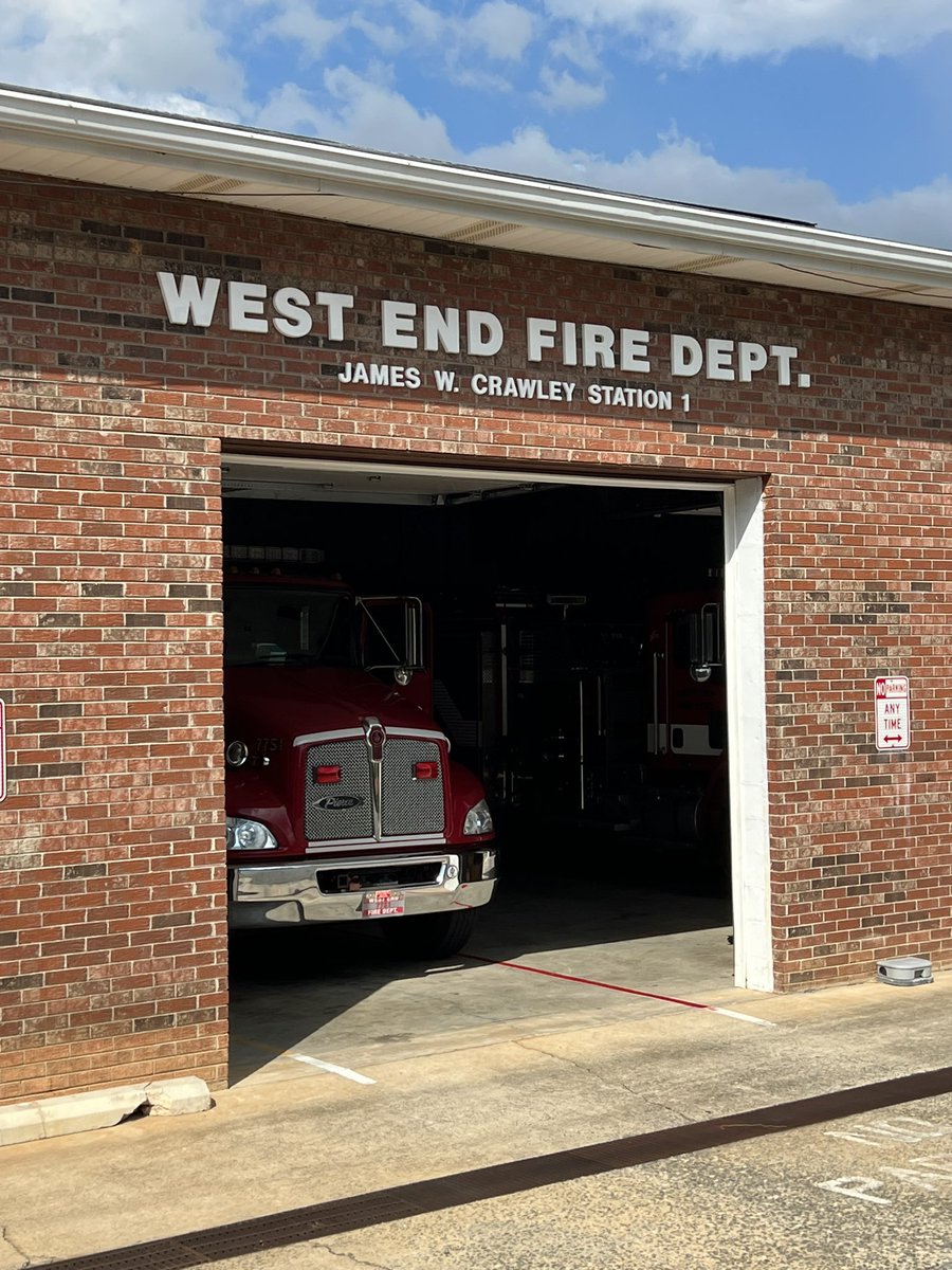 We are so appreciative to West End Fire Department for our pregame meal before Patton. #PATRIOTPRIDE