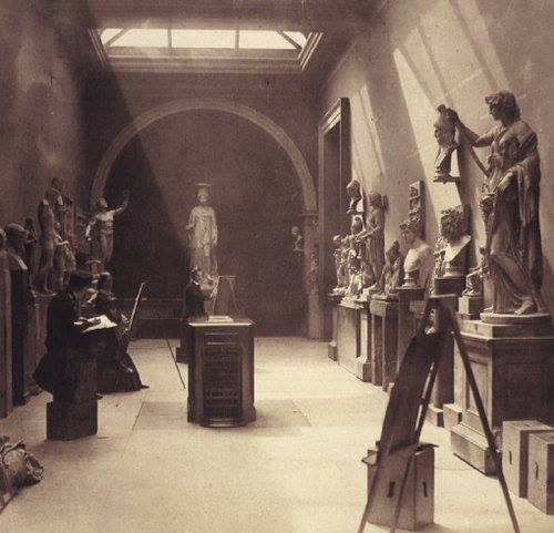 Gallery of Antiquities <a href="/britishmuseum/">British Museum</a> -1857 photograph by Roger Fenton