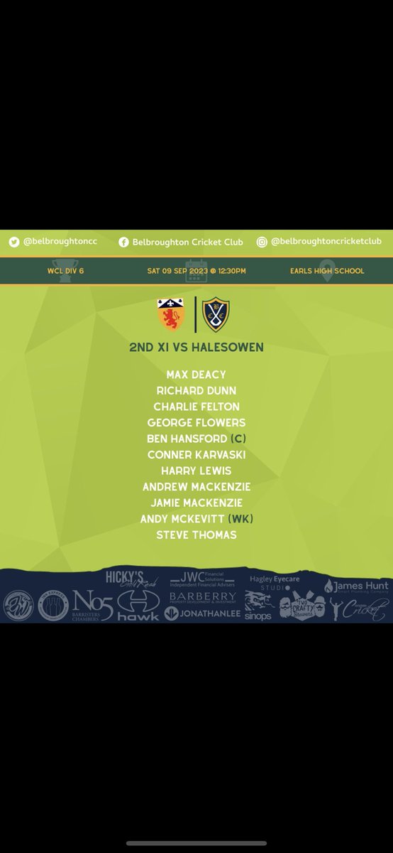 Belbroughtoncc's tweet photo. Your teams for this weekend for a final time this season! 2 big games down the bowl! Finally, a big thanks to @innexpress for being our 1st team match ball sponsor this season. #DFWTT https://t.co/o1DbAqHxSk