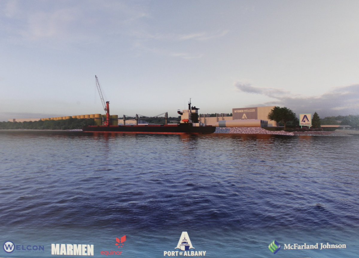 Today, Albany County Deputy Majority Leader <a href="/LLekakis/">Lynne Lekakis</a>, along with Legislators <a href="/billricard/">County Legislator Bill Ricard</a> and <a href="/GrimmLeg/">Grimm_CountyLeg</a>, were invited to learn more about the <a href="/PortofAlbany/">Port of Albany</a>’s Offshore Wind Tower Manufacturing expansion project. (1/2)