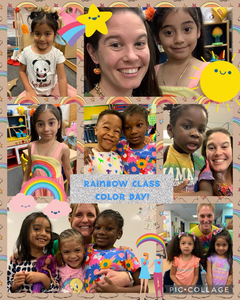 hcpss_lwes's tweet photo. Pre-k represented class color day by rocking the rainbow! https://t.co/lLtd56FmFX