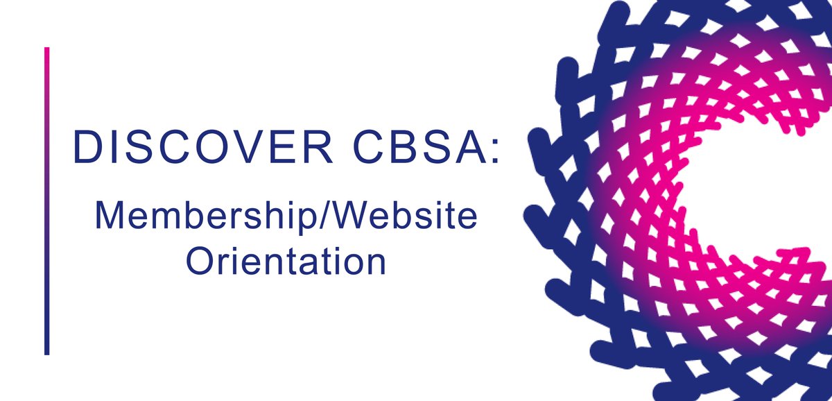 cobioscience's tweet photo. Join CBSA's Member Success Specialist, Francis Bermea, for our virtual event, Discover CBSA: Membership/Website Orientation, on Wednesday, September 13.

Learn more and register: https://t.co/F3iFJOPk41

#CoBioScience #StrongerTogether #InnovationForward #BuildingMomentum https://t.co/XgQTr7ttJS