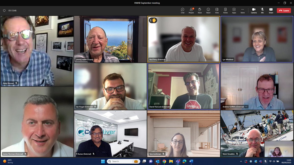 Despite serious discussions with guest Andrew Griffiths CEO <a href="/Fed_IP/">FEDIP-The Federation for Informatics Professionals</a> on #healthtech as a profession, @HighlandMarktng advisory board injecting some humour into the proceedings😂<a href="/Andy_Kinnear/">Andy Kinnear 🇪🇺</a> <a href="/JamesTnorman/">James Norman</a> <a href="/NicolaCDIO/">was Nicola JHC (now dormant)</a> <a href="/NeilPerryNHS/">neil perry</a> <a href="/rkumar/">Ravi Kumar</a> <a href="/jeremynettle/">jeremy nettle</a> <a href="/DavidHancock6/">David Hancock</a> <a href="/irhogan/">Ian Hogan</a>