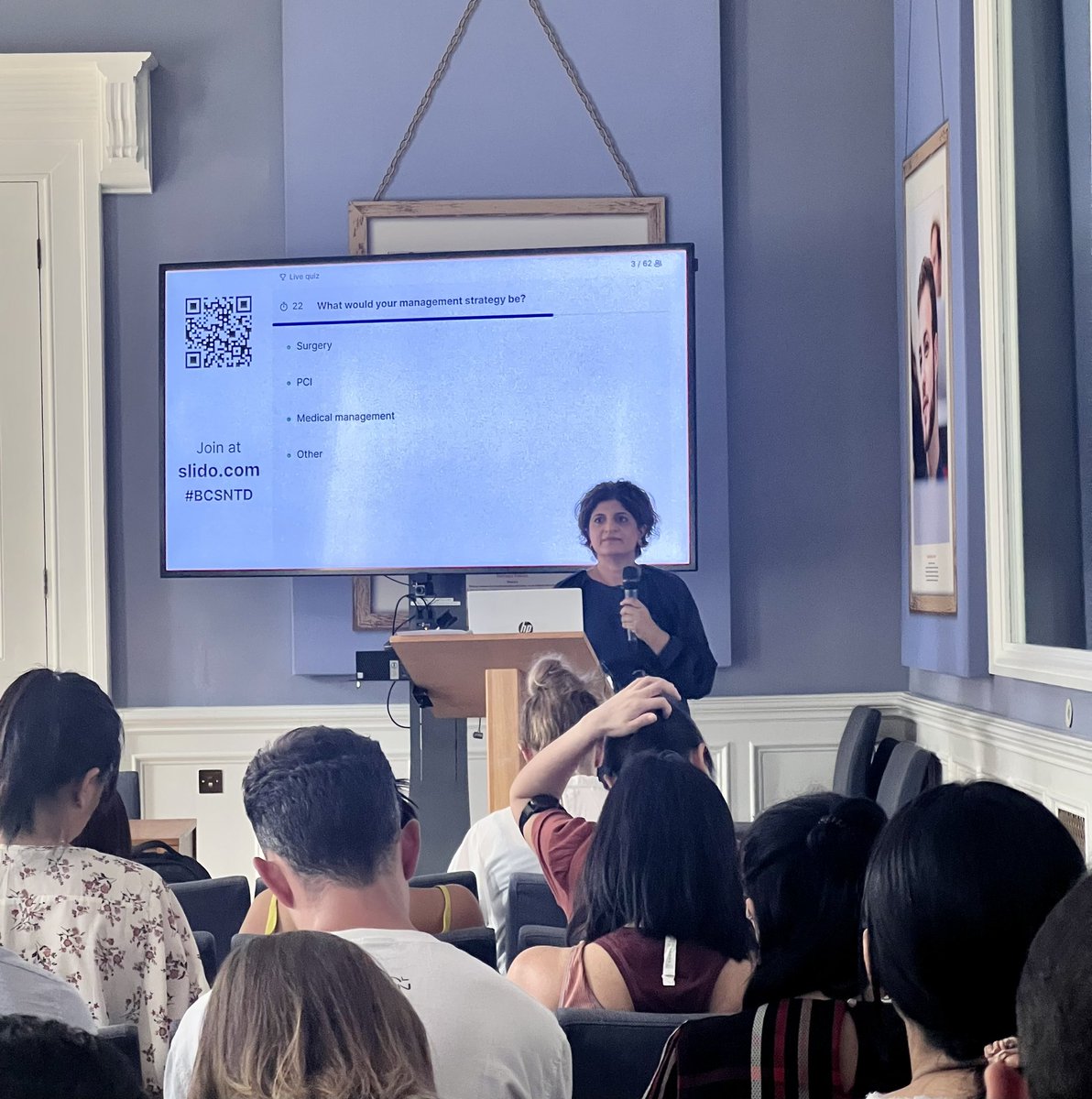 A thought provoking session on the interventional MDT presented by <a href="/ShaziaTHussain1/">Shazia T Hussain</a> - excellent use of cases and guidelines - but also highlighting that scoring systems are not perfect

<a href="/BritishCardioSo/">British Cardiovascular Society</a> 
<a href="/hollymorgs/">Holly</a> 
<a href="/sohaibnazir/">Sohaib Nazir</a> 
#NTD2023