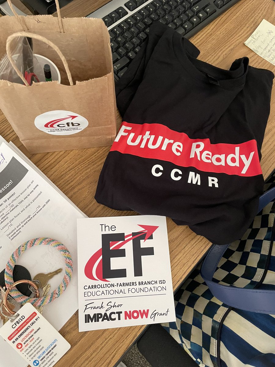 It’s not even the official window for @EdFoundationCFB grants and they’re already giving money to help our students out! Thanks for allowing us to expose our CTE students to various careers. (And the goodies too of course!)