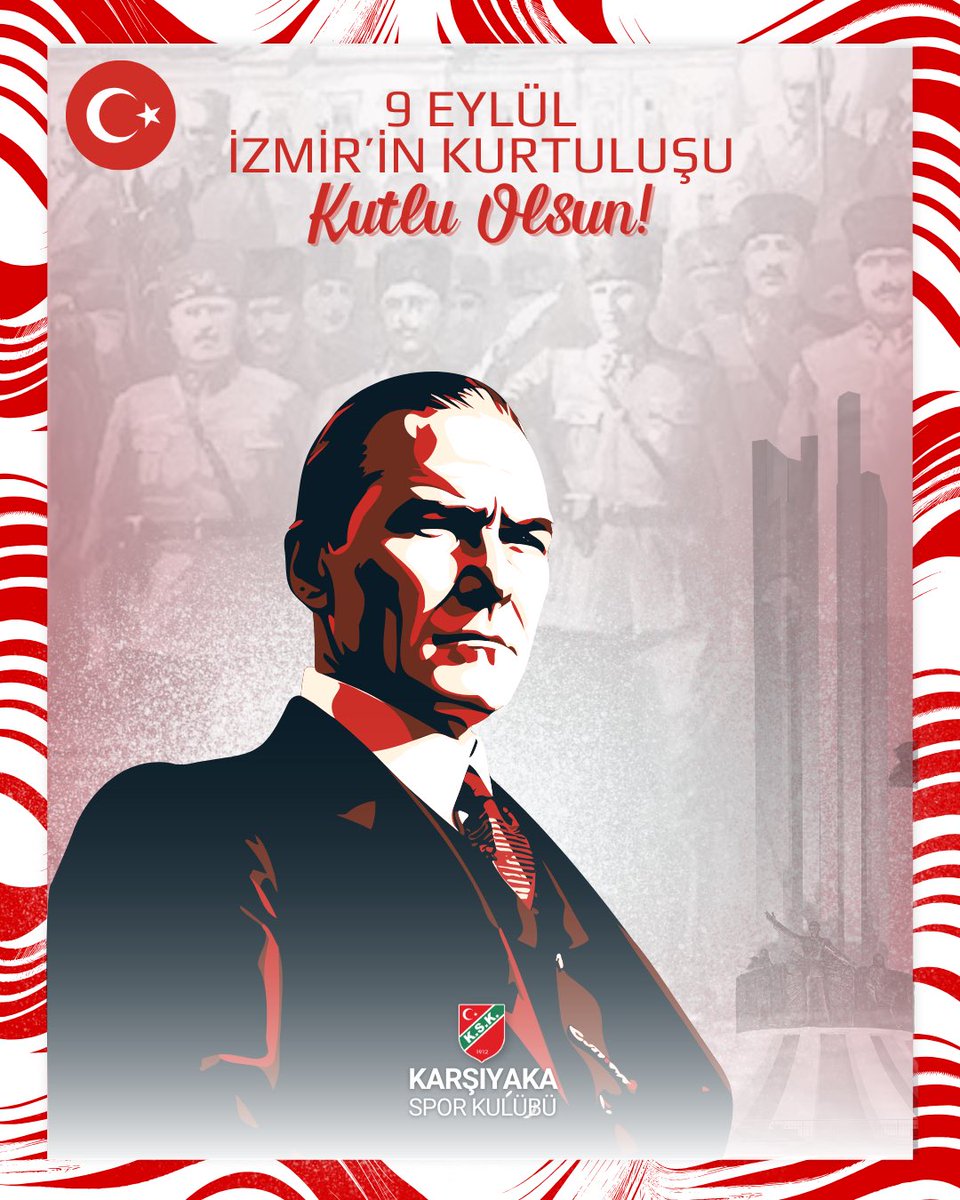 Sakarya'dan başlayan zafer yürüyüşü, İzmir'de düşmanın ülkemizden tamamen def edilmesi ile sonuçlandı. Gazi Mustafa Kemal Atatürk ile yürekli yurttaşlarımızın önderliğinde, bağımsız ve özgür Türkiye Cumhuriyeti'nin seslerini dünyaya duyuran #9Eylül İzmir'in Kurtuluşu kutlu olsun!