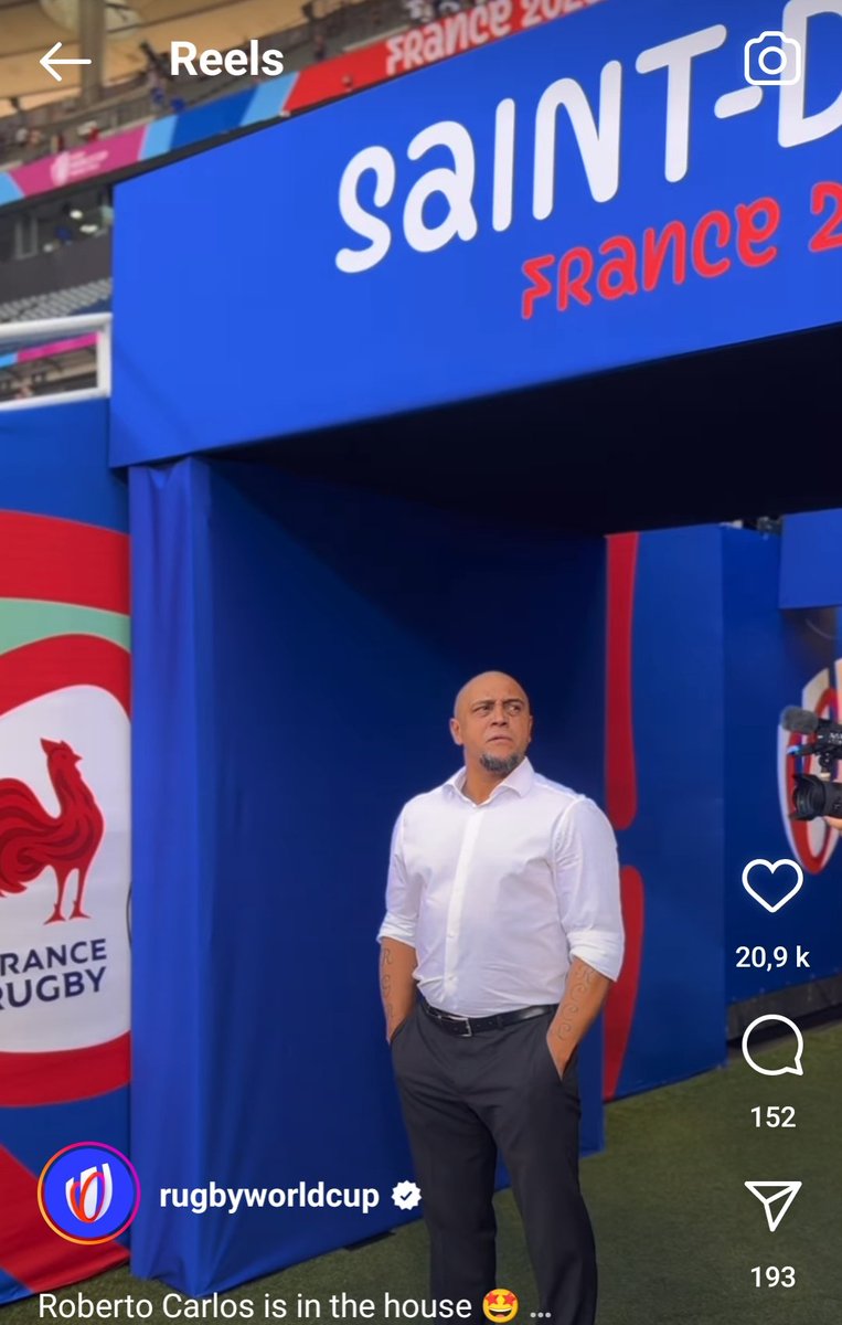 Myriam_Bensalah's tweet photo. #DidierDeschamps, #DanCarter, #MichelPlatini, #SergeBlanco, #RobertoCarlos et #GeorgeRussell sont les Prestigieux Invités de ce Match d'Ouverture de la #RugbyWorldCup2023. #FranceAllBlacks #FranceNouvelleZélande #GreatChampions #TheGOAT #ChampionsDuMonde #ChampionsDEurope 😊👏🏆 https://t.co/tXeorFPtmk