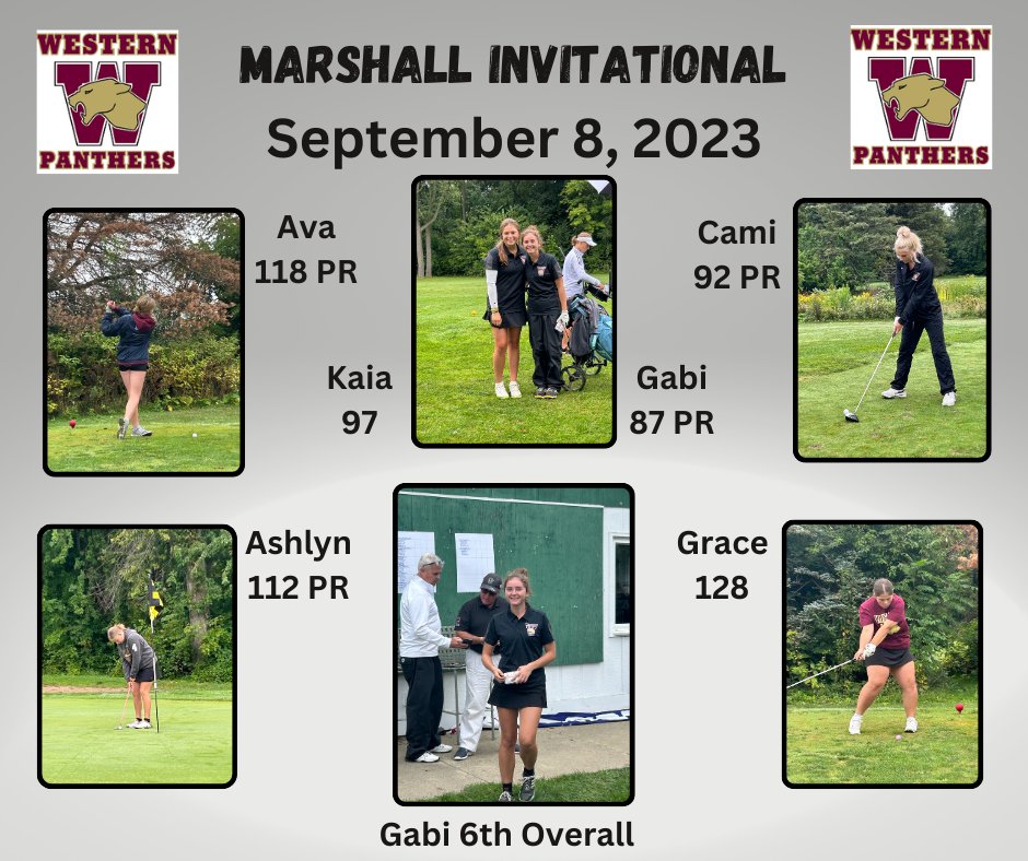 Thank you <a href="/MHSRedhawks/">Marshall Redhawks</a> for hosting today's invite at Marshall Country Club!  Western finished with a team-best score of 388.  4 out of 6 players had PRs. Congrats, Gabi, for being 6th overall!  Way to "shine like diamonds, girls!" #playwithpassion