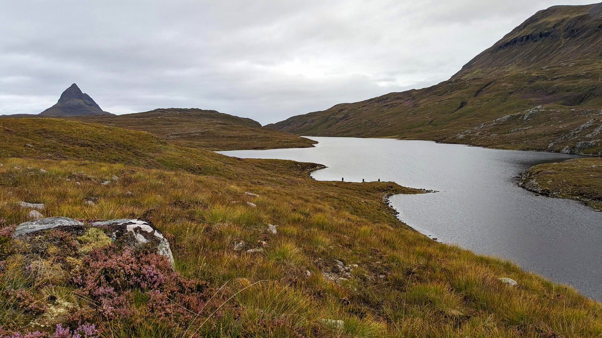 Spot the anglers! Just one of the special moments from a recent fly fishing camping safari. #flyfishing #assynt #troutfishing #suilven