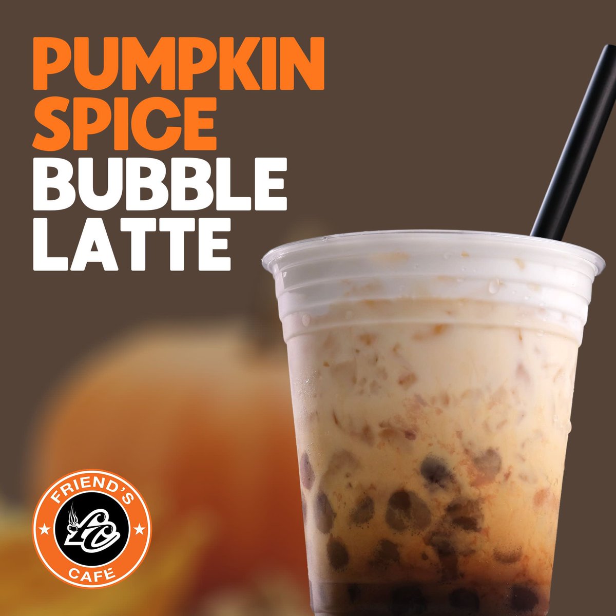 friendscafepr's tweet photo. 🎃🧋Nosotros llegamos para ser diferentes. NEW PUMPKIN SPICE BUBBLE ICED LATTE. 

¡Disponible ya!
Pídelo en cualquiera de nuestras tiendas. 

¡Te esperamos! ✨ https://t.co/gOhnCjUBne