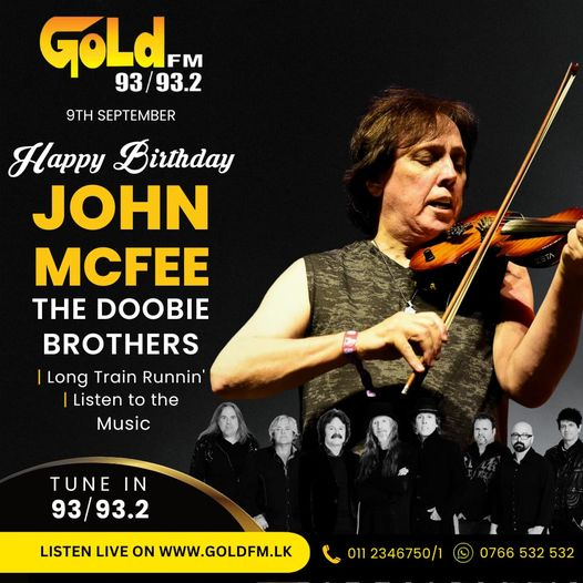 goldfmlk's tweet photo. HAPPY BIRTHDAY JOHN MCFEE 🥳
TUNE IN 93 / 93.2
#johnmcfee #singer #birthday #celebration #GOLDFM
#SriLanka https://t.co/1Usy9obpYt