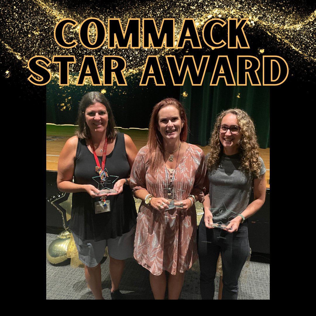 CommackSchools's tweet photo. Congratulations to our inaugural Star Award winners, Lindsey Persichilli, Jessica Scott and Dr. Heather Leggio. #AboveAndBeyond #CommackStars #CommackSchools #CommackProud https://t.co/qrS1oK8vQu