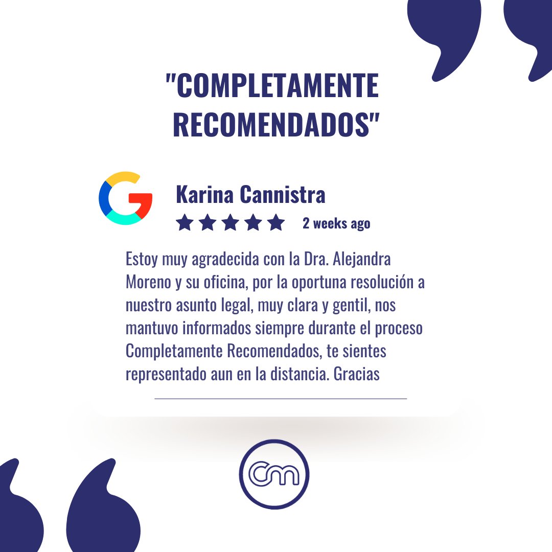 ¡Gracias por depositar su confianza en nosotros! Valoramos mucho sus palabras. Nuestra meta es simplificar el proceso para cada caso y cada cliente. #5estrellas #abogadosdesucesion #sucesiones #buenareseña