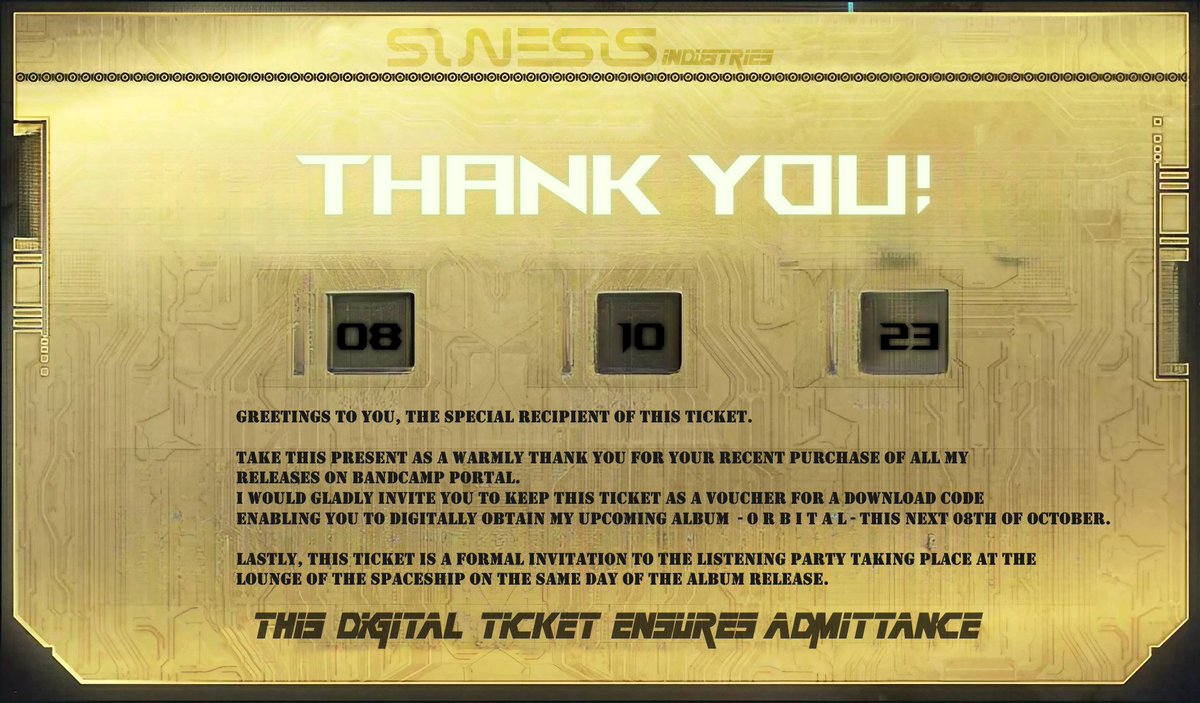 SunesisMusic's tweet image. Today I received some truly wonderful recognition on Bandcamp and I found no better way to thank him than working on a personalized card based on the game #StarCitizen, since he's a big fan! #Scifi fans inspiring fans! ✨🌌