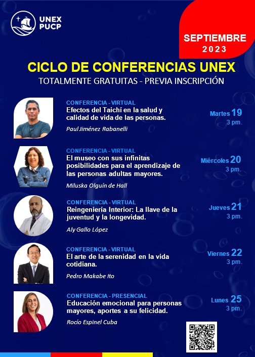 MuseosCHdeLima's tweet photo. 🔴Imperdible Universidad de la Experiencia UNEX @pucp https://t.co/bY3gSfXAeC