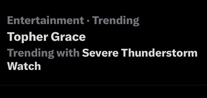 I was wondering the Topher Grace siren was going off in our town. https://t.co/IQiCG8ECGp