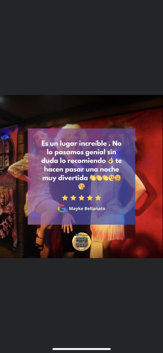 Amores! Os esperan tres horas de felicidad. Cualquier ocasión es buena!!
A qué esperas?
☎️910133747 ó 615282712
👩‍💻gulagula.net
Feliz finde. 
#8DeSeptiembre #Madrid #gulagula #dragshow #cabaret #LGTBQ #diversion #amor #humor #celebracion