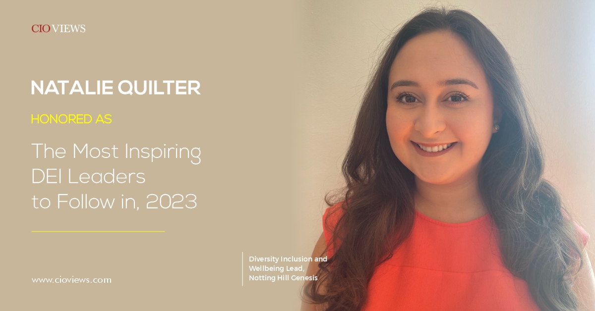 CIOviews's tweet image. Natalie Quilter, Diversity Inclusion and Wellbeing Lead at @NHGhousing featured in our latest edition, 🏆&quot;The Most Inspiring #DEI #Leaders to Follow in, 2023&quot;.🏆

bit.ly/487b5qg 
 
#deileaders #diversity #inclusion #diversityandinclusion #inclusionmatters