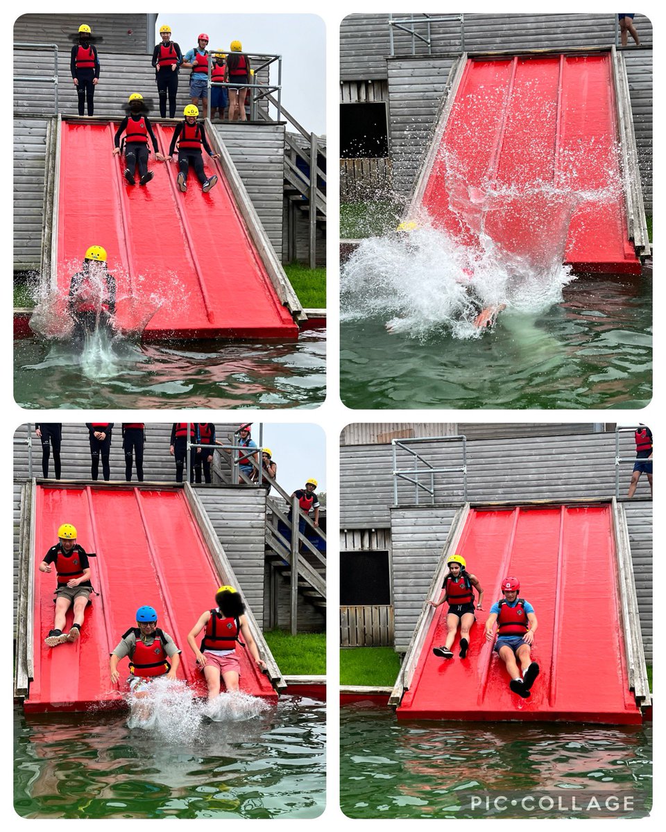 The wipeout course enjoyed by all! Just what was needed in this perfect weather ☀️ #SJCFamily #SJCWellbeing #SJCSixthForm