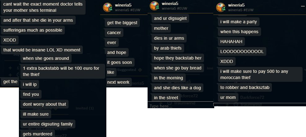 Hebi_7007's tweet photo. @RiotSupport @RiotSupportFR Bonjours Riot!! j'aimerais vous parler d'un individu qui me parle pas trop bien en mp après une petite draft et j'aimerais bien ne pas avoir de warning à cause du fait que j'explique aux personnes en face de moi ce qu'il se passe dans ma team
merci!! https://t.co/fzAWmoGkBa