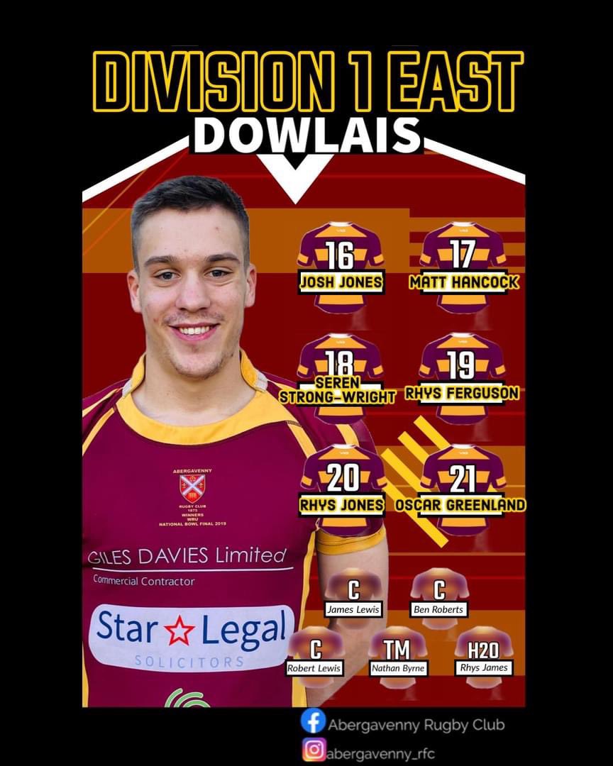 RfcAbergavenny's tweet photo. Team News

Squad announcement for Abergavenny RFC First XV fixture against  @DowlaisRfc 
@AllWalesSport 
2.30 kick off at Bailey Park https://t.co/puOVkTGUI7