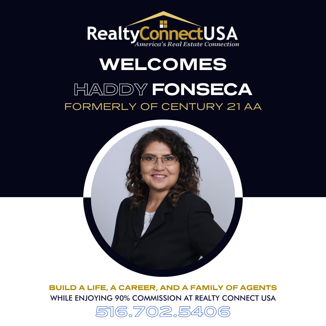 RealtyConnectLI's tweet photo. Please join us in extending a warm welcome to Haddy Fonseca, the newest member of our Realty Connect family!⁠
⁠
Haddy Fonseca, Licensed Salesperson⁠
☎️ Office: 631.904.7957⁠
📲 Cell: 631.480.6211 https://t.co/Hfy42qIgDE