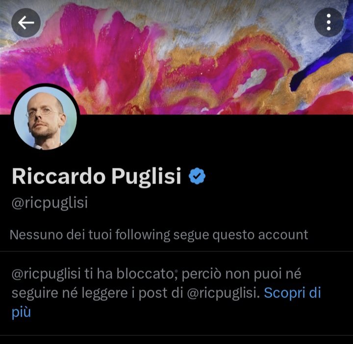 Il cuor di leone, dopo la copiosa collezione di figure meschine, con tanto di diffusione di siti diffamatori già oggetto di denuncia, mi ha bloccato, aggravando la sua posizione. Mi occuperò di lui nei prossimi giorni

#riccardopuglisi